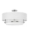 Graham Large Semi-Flush Mount in Polished Nickel