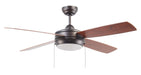 Laval 52" 1-Light Ceiling Fan in Espresso from Craftmade, item number LAV52ESP4LK-LED