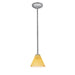 Martini 1-Light Pendant in Brushed Steel Finish