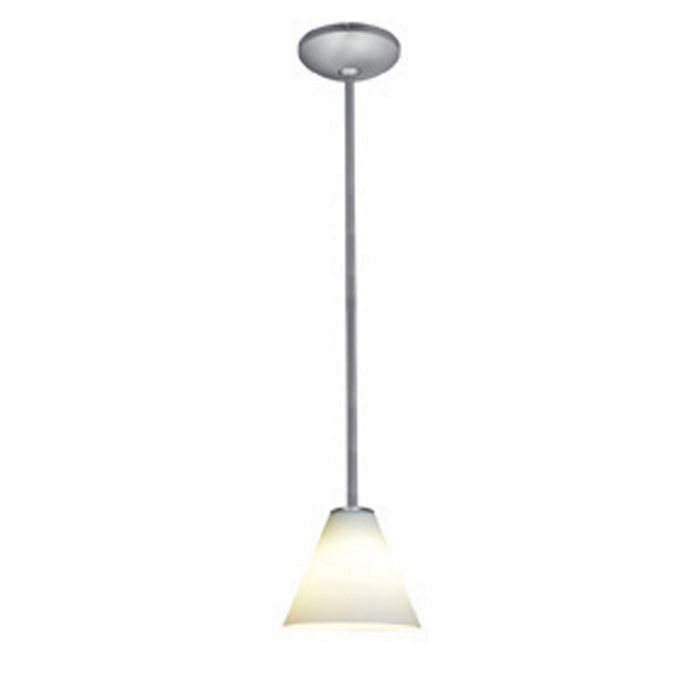 Martini 1-Light Pendant in Brushed Steel Finish