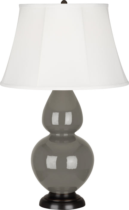 Robert Abbey (CR21) Double Gourd Table Lamp with Ivory Stretched Fabric Shade