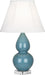 Robert Abbey (OB13) Small Double Gourd Accent Lamp with Ivory Stretched Fabric Shade