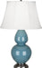 Robert Abbey (OB22) Double Gourd Table Lamp with Ivory Stretched Fabric Shade