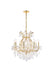 Maria Theresa 9-Light Chandelier in Gold with Clear Royal Cut Crystal