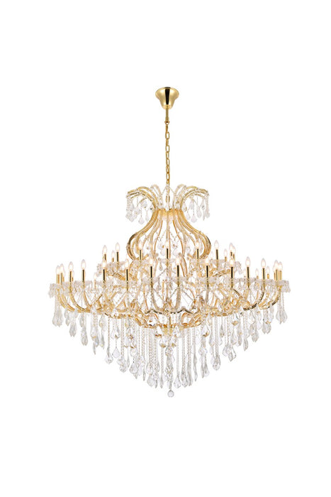 Maria Theresa 49-Light Chandelier in Gold with Clear Royal Cut Crystal