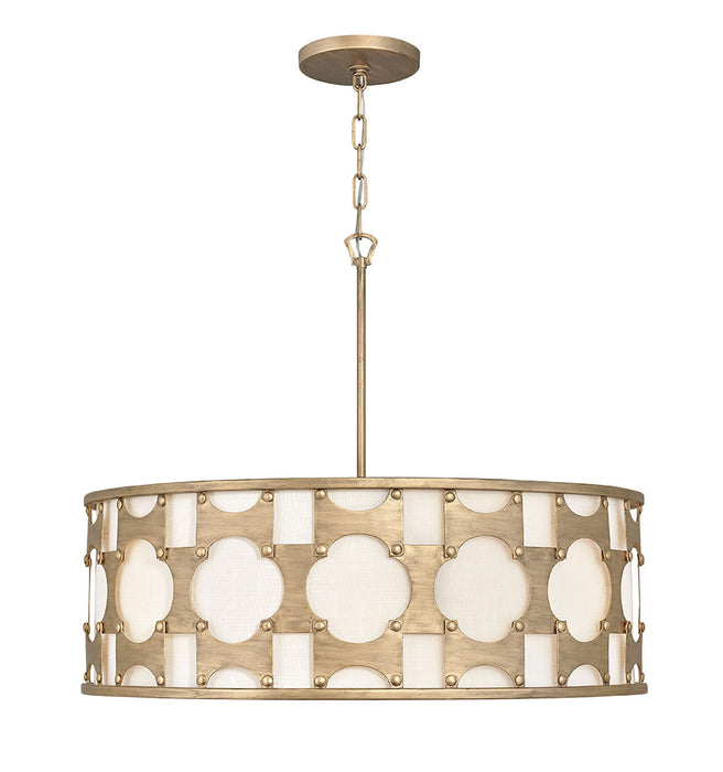 Carter Large Drum Chandelier in Burnished Gold