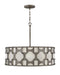 Carter Large Drum Chandelier in Weathered Bronze