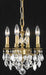 Lillie 4-Light Pendant in French Gold with Clear Royal Cut Crystal