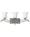 Brooke Three Light Vanity in Antique Nickel