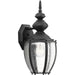 Roman Coach 1-Light Wall Lantern in Black