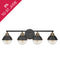 Fletcher Four Light Vanity in Black