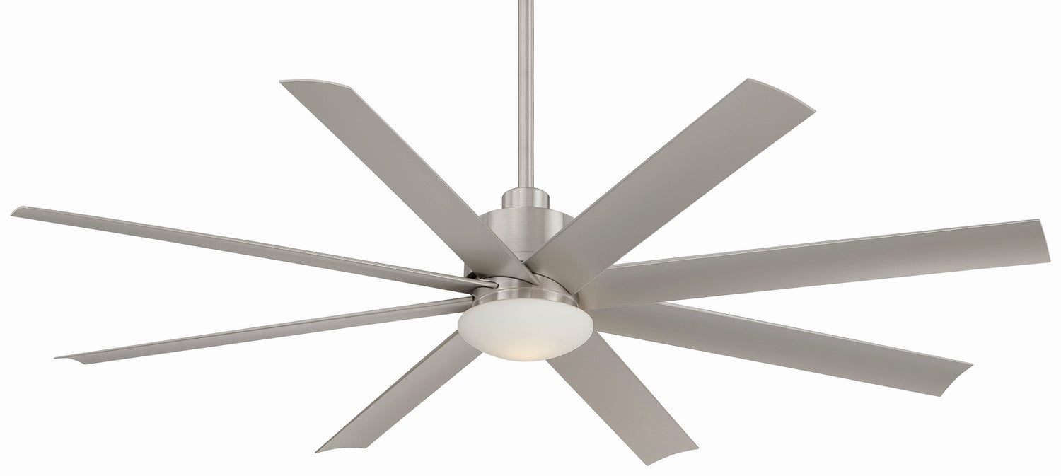 Slipstream Led 65" Ceiling Fan in Brushed Nickel Wet