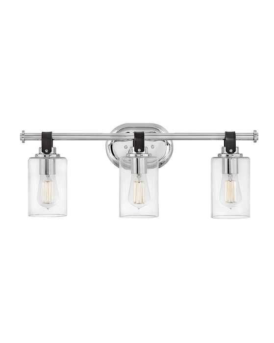 Halstead Three Light Vanity in Chrome