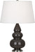 Robert Abbey (CF32X) Small Triple Gourd Accent Lamp with Pearl Dupioni Fabric Shade