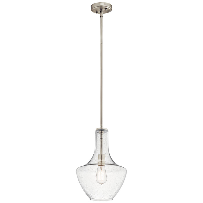 Everly Pendant 1-Light in Brushed Nickel