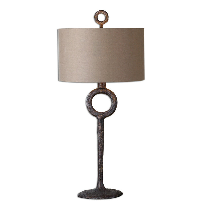 Uttermost's Ferro Cast Iron Table Lamp Designed by Matthew Williams