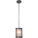 Danbury 1-Light Mini Pendant in Matte Black