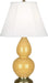 Robert Abbey (SU10) Small Double Gourd Accent Lamp with Ivory Stretched Fabric Shade