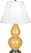 Robert Abbey (SU12) Small Double Gourd Accent Lamp with Ivory Stretched Fabric Shade