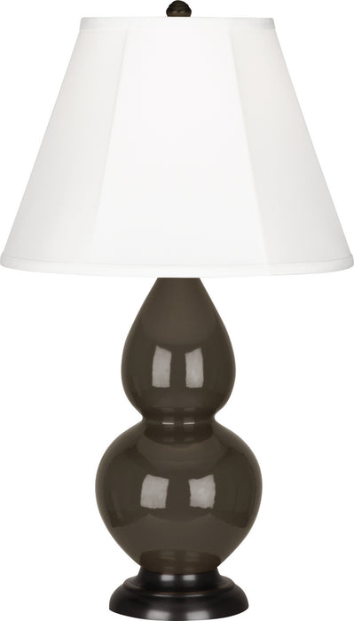 Robert Abbey (TE11) Small Double Gourd Accent Lamp with Ivory Stretched Fabric Shade