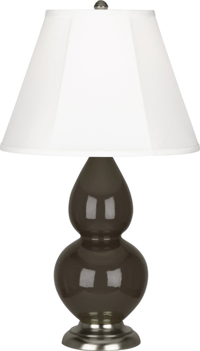 Robert Abbey (TE12) Small Double Gourd Accent Lamp with Ivory Stretched Fabric Shade