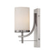 Colton 1-Light Sconce in Satin Nickel