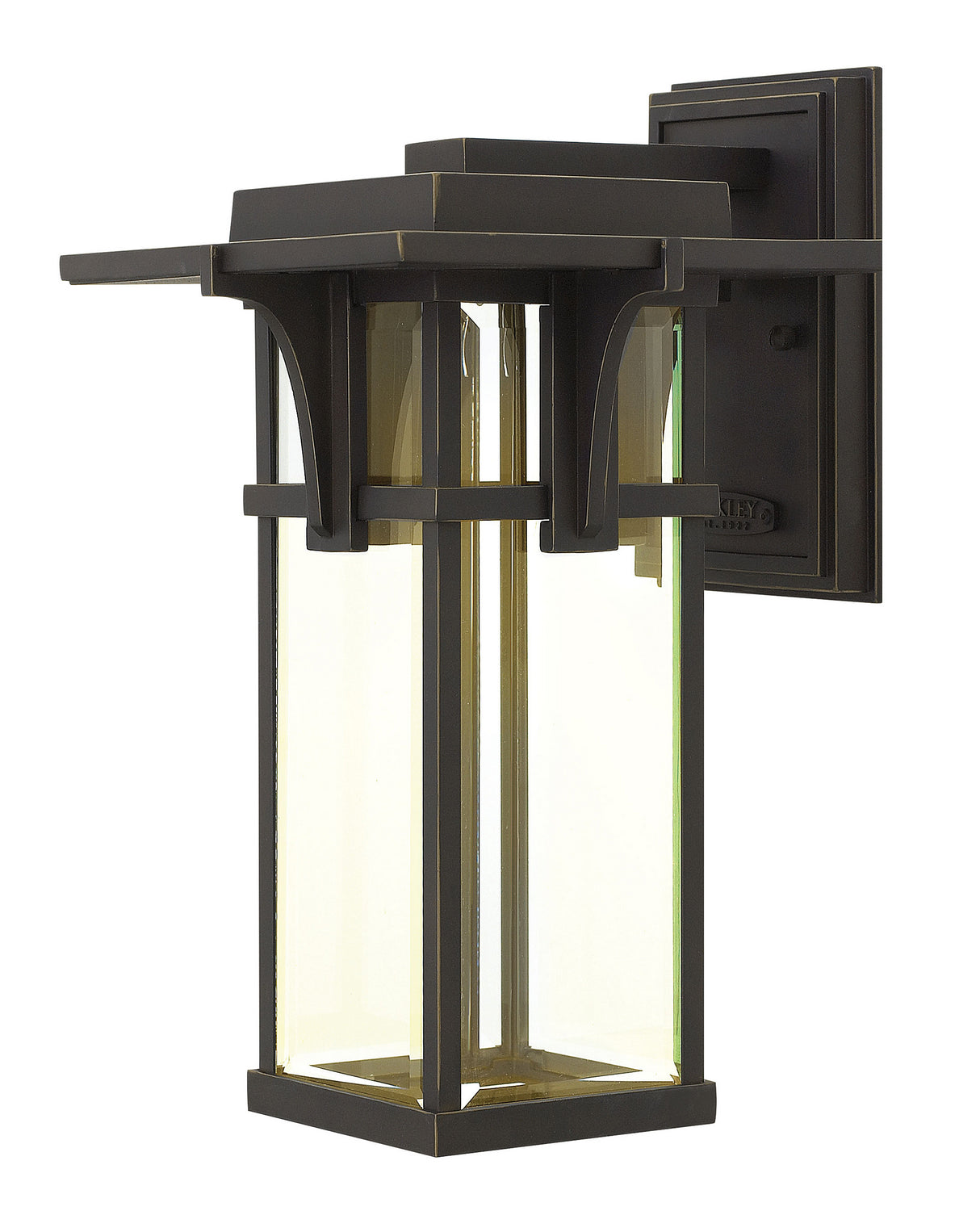 Manhattan Medium Wall Mount Lantern in Oil Rubbed Bronze - Lamps Expo