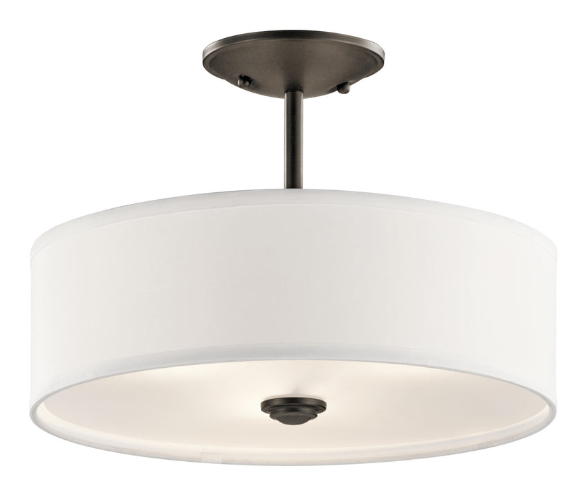 Shailene Semi Flush 1-Light in Olde Bronze