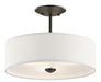 Shailene Semi Flush 1-Light in Olde Bronze