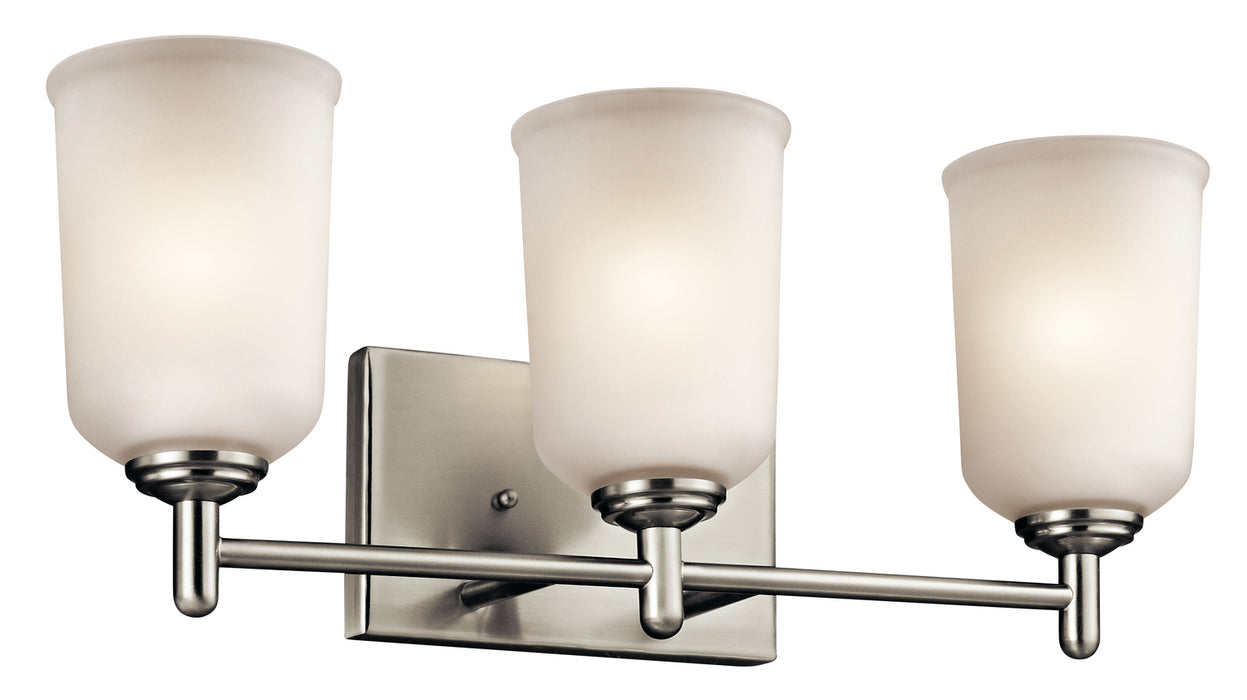 Shailene Bath Sconce 3-Light in Brushed Nickel