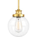 Penn 1-Light Pendant in Natural Brass