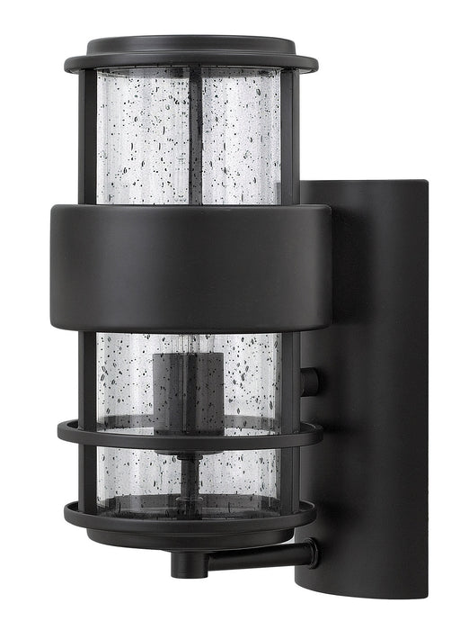 Saturn Small Wall Mount Lantern in Satin Black - Lamps Expo