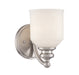 Melrose 1-Light Sconce in Satin Nickel