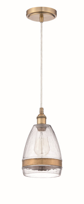 Mini Pendant 1-Light Mini Pendant with Cord in Aged Copper - Lamps Expo