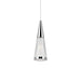 Malabar Down Pendant in Chrome