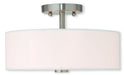 Brighton 2 Light Ceiling Mount in Brushed Nickel