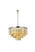 Sydney 17-Light Chandelier in Polished Nickel with Golden Teak (Smoky) Royal Cut Crystal