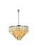 Sydney 33-Light Chandelier in Polished Nickel with Golden Teak (Smoky) Royal Cut Crystal