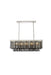 Sydney 12-Light Chandelier in Polished Nickel with Silver Shade (Grey) Royal Cut Crystal