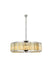 Chelsea 10-Light Chandelier in Polished Nickel with Golden Teak (Smoky) Royal Cut Crystal