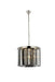 Sydney 6-Light Pendant in Polished Nickel with Silver Shade (Grey) Royal Cut Crystal