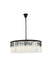 Sydney 10-Light Chandelier in Matte Black with Clear Royal Cut Crystal