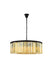 Sydney 10-Light Chandelier in Matte Black with Golden Teak (Smoky) Royal Cut Crystal