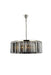 Sydney 10-Light Chandelier in Polished Nickel with Silver Shade (Grey) Royal Cut Crystal