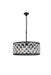 Madison 6-Light Chandelier in Matte Black with Clear Royal Cut Crystal