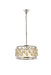 Madison 4-Light Pendant in Polished Nickel with Golden Teak (Smoky) Royal Cut Crystal