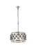 Madison 4-Light Pendant in Polished Nickel with Silver Shade (Grey) Royal Cut Crystal