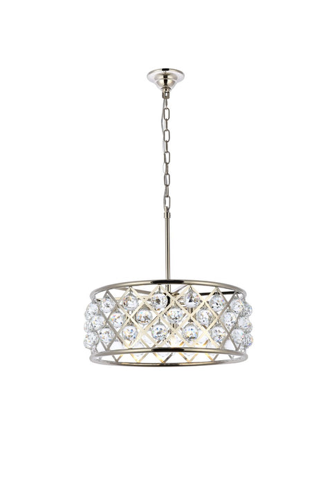 Madison 5-Light Chandelier in Polished Nickel with Clear Royal Cut Crystal