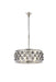 Madison 5-Light Chandelier in Polished Nickel with Silver Shade (Grey) Royal Cut Crystal