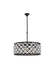 Madison 6-Light Chandelier in Matte Black with Clear Royal Cut Crystal